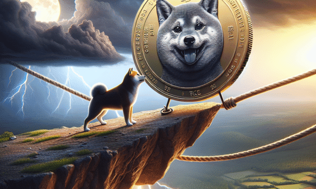 Dogecoin price nears breaking point as price action tightens within a bearish pattern