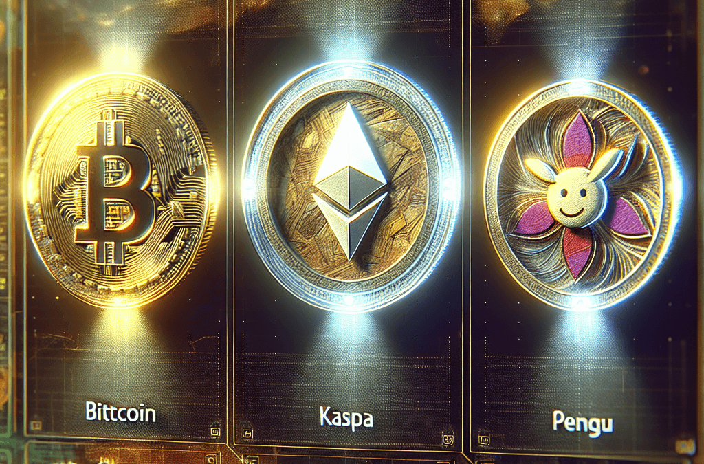 Top 3 Trending Crypto On Coinpedia Markets: Bitcoin, Kaspa, Pengu