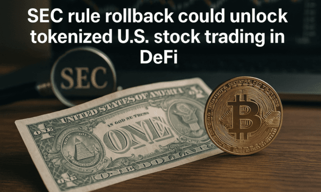 SEC rule rollback could unlock tokenized U.S. stock trading in DeFi