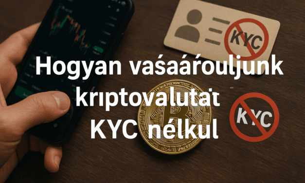 Hogyan vásároljunk kryptovalutát KYC nélkül