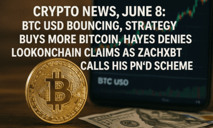 Crypto News, June 8: BTC USD Bouncing, Strategy Buys More Bitcoin, Hayes Denies LookOnChain Claims as ZachXBT Calls his Pn’D Scheme