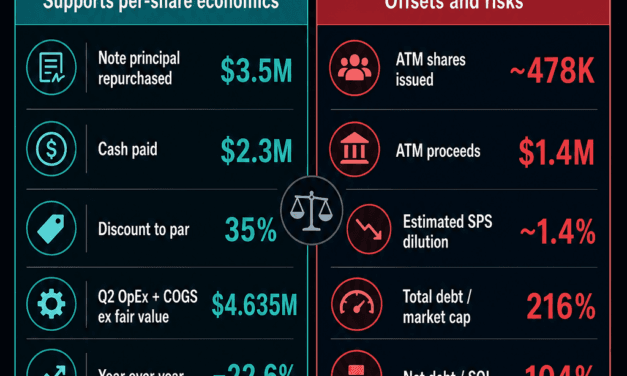 DeFi Development Reports .3M Q2 Loss Amid Debt, Dilution